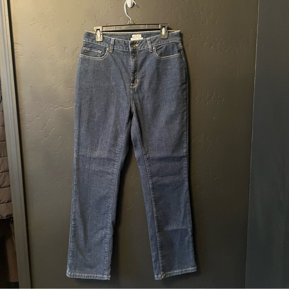 Women's Double L® Jeans, Ultra High-Rise Straight-Leg size:10 Color : Blue - Picture 5 of 14